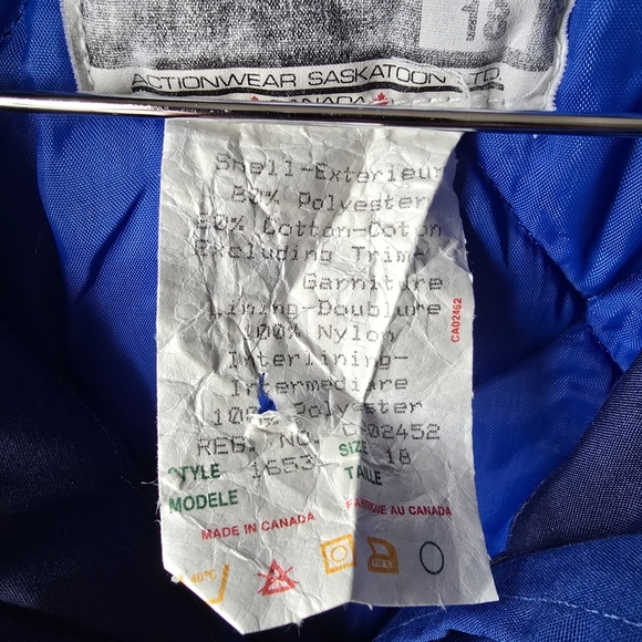 Actionwest Skiwear Vintage 90s Winter Ski Snow Jacket Womens Size 18 - Picture 10 of 15